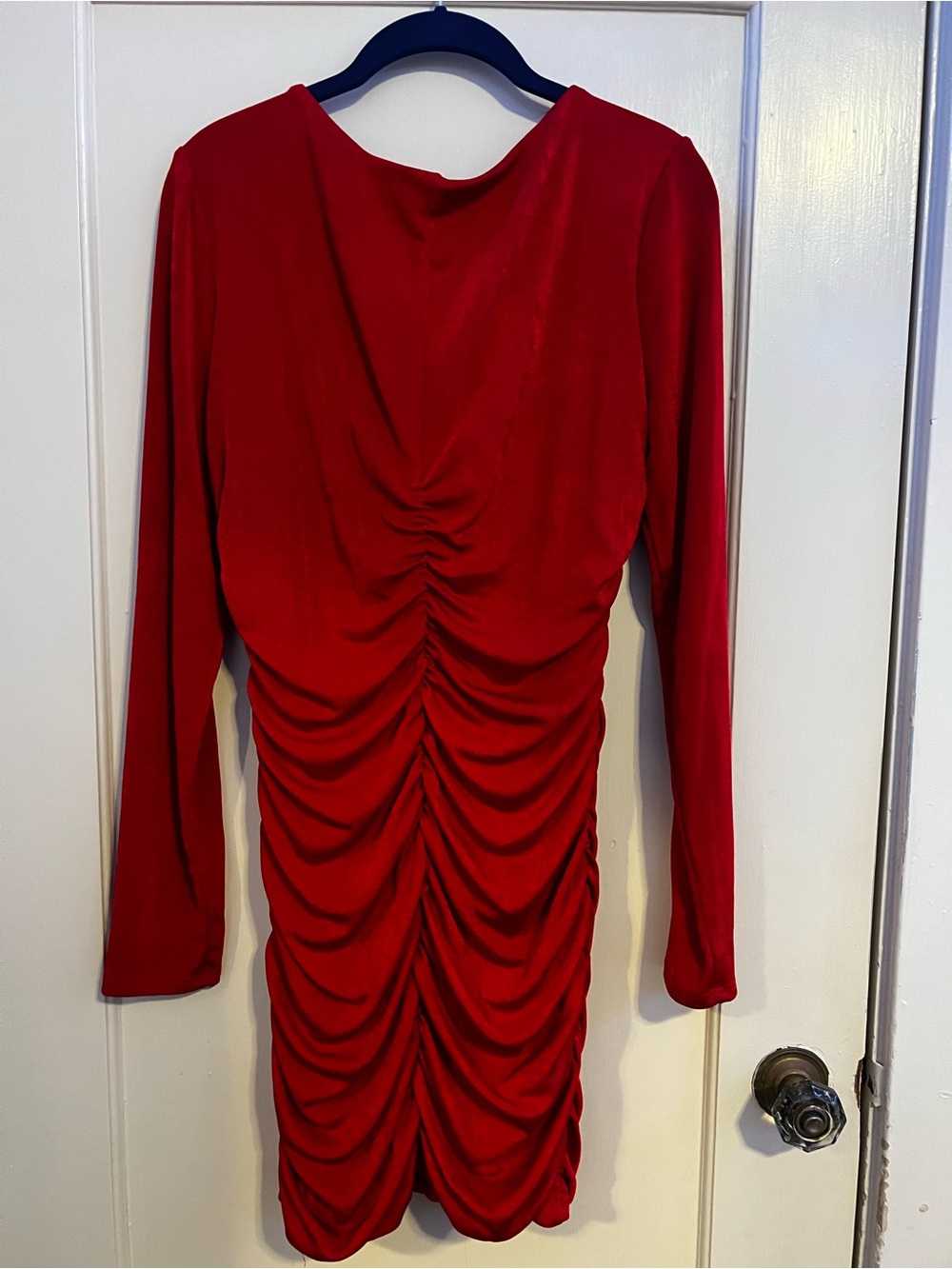 BCX Red Ruched Mini Dress - Picture 7 of 8